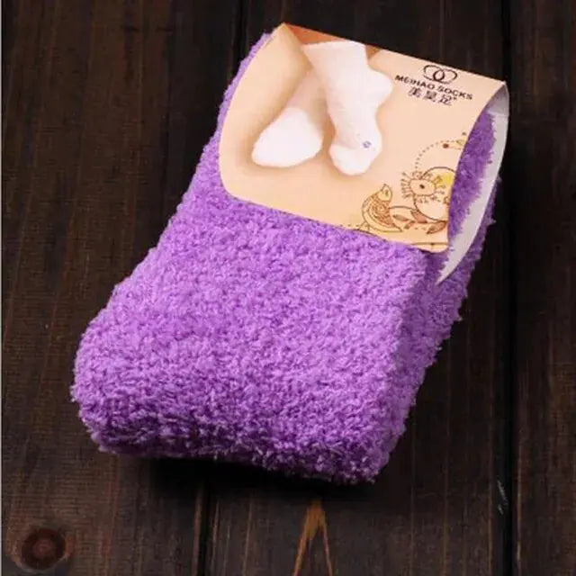 Cozy Pure-Color Socks