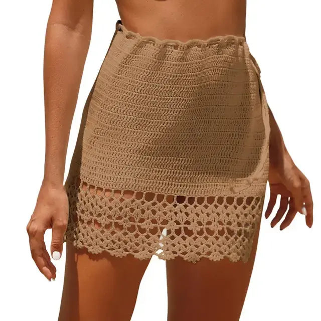 Side-Tie Crochet Skirt