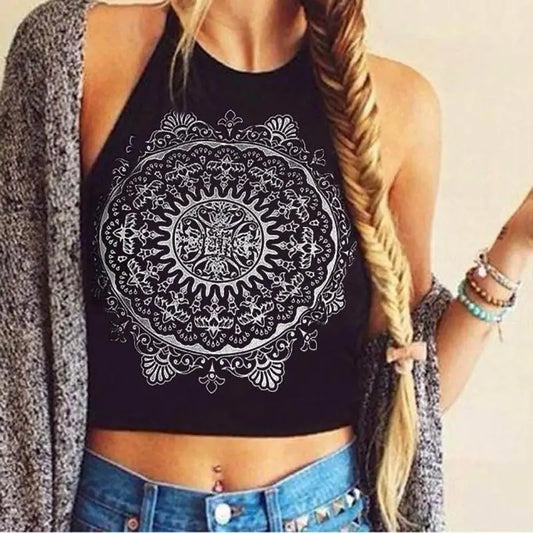 Mandala Halter Top