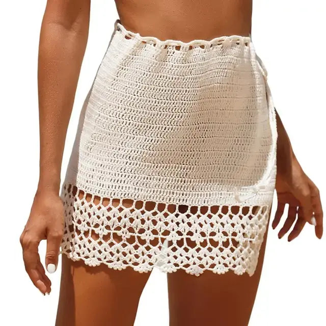 Side-Tie Crochet Skirt