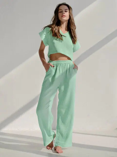 Relaxed Cotton Pajama Set