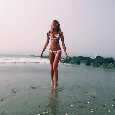 Ribbed Zig Zag Bikini